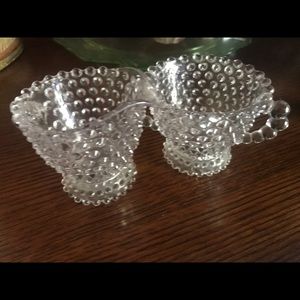 Vintage Hob Knob creamer and sugar